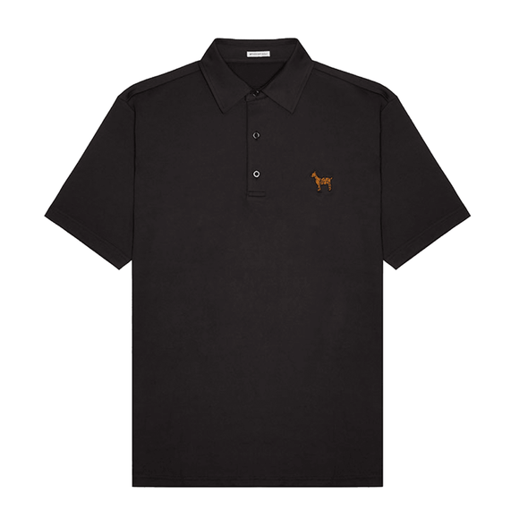 The Original Goat Golf Polo - Birdie Black - Goat Golf Apparel - Premium Golf Products