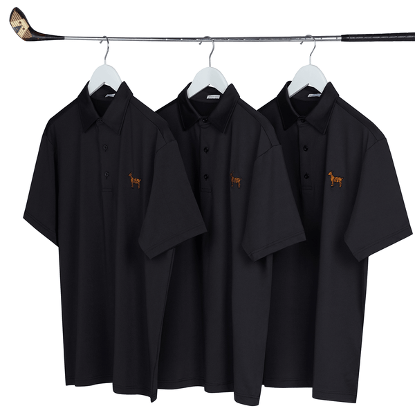 The Original Goat Golf Polo - Birdie Black - Goat Golf Apparel - Premium Golf Products