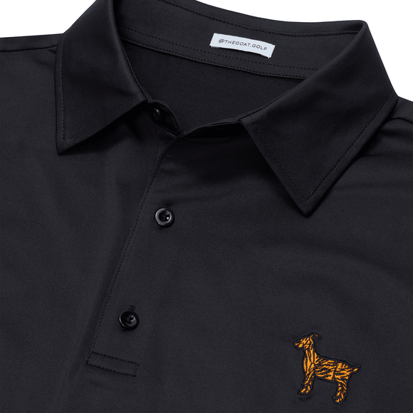 The Original Goat Golf Polo - Birdie Black - Goat Golf Apparel - Premium Golf Products